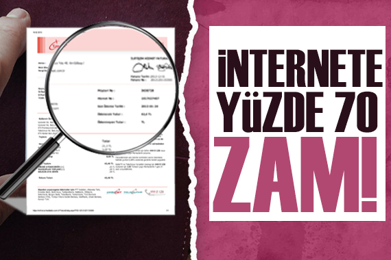 Tarife güncellemesi! İnternete yüzde 70 zam