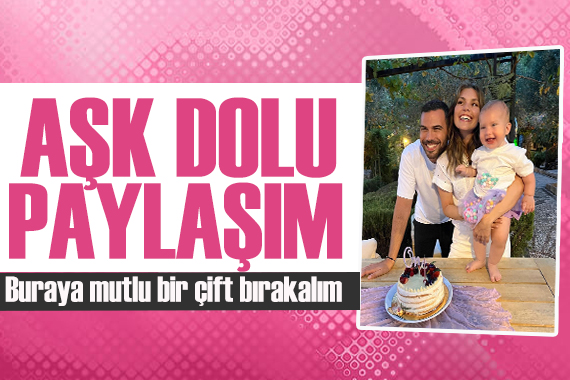 Aslı Enver ile Berkin Gökbudak tan evlilik yıl dönümü kutlaması