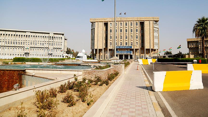 Erbil de sözde Kürdistan haritası asıldı