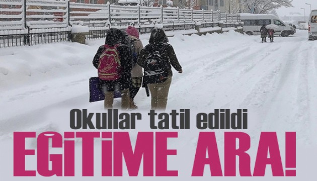 Eğitime kar engeli: İşte okulların tatil olduğu iller