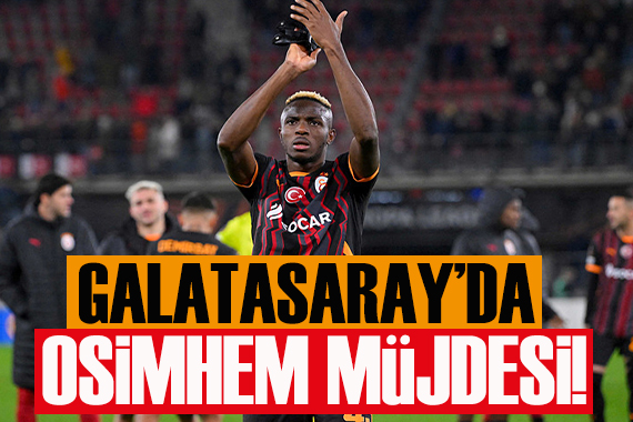 Galatasaray da Osimhen müjdesi! Trabzonspor maçında...