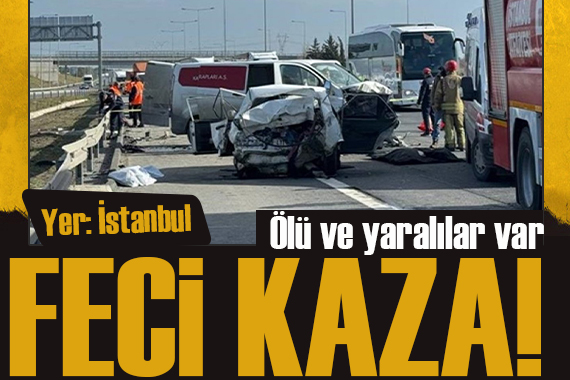 İstanbul TEM de feci kaza: Ölü ve yaralılar var