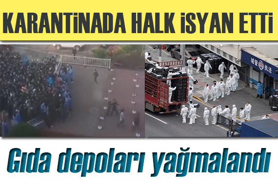 Karantina altındaki Şangay da isyan!