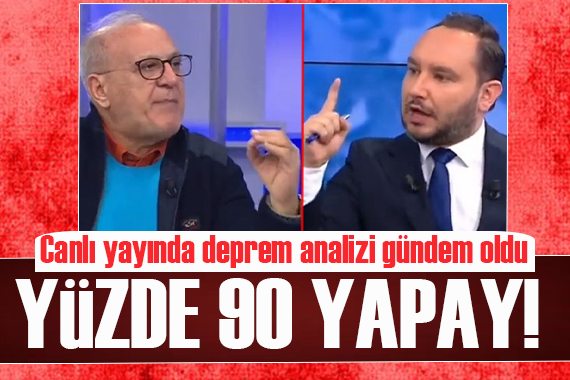 Canlı yayında deprem analizi gündem oldu: Yüzde 90 yapay!