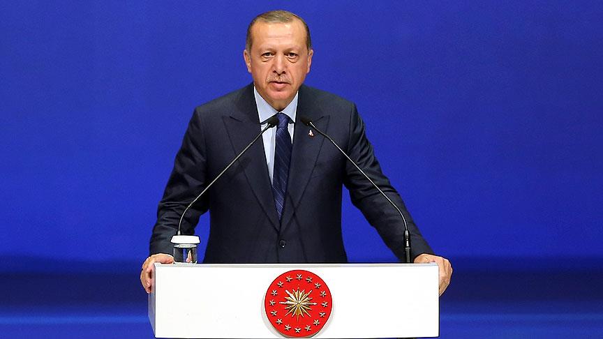 Erdoğan dan yıldönümü mesajı