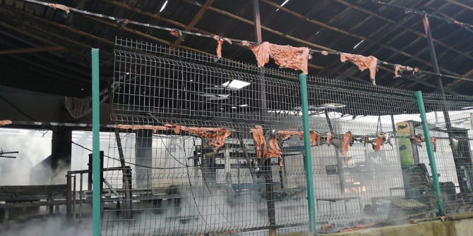 Samsun da plastik fabrikasında yangın çıktı