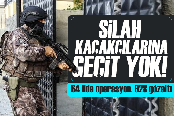 Bakan Yerlikaya açıkladı: Ruhsatsız silah taşıyanlara ve silah kaçakçılarına operasyon!