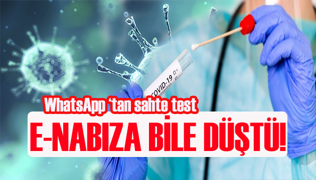 WhatsApp ile sahte PCR testi!