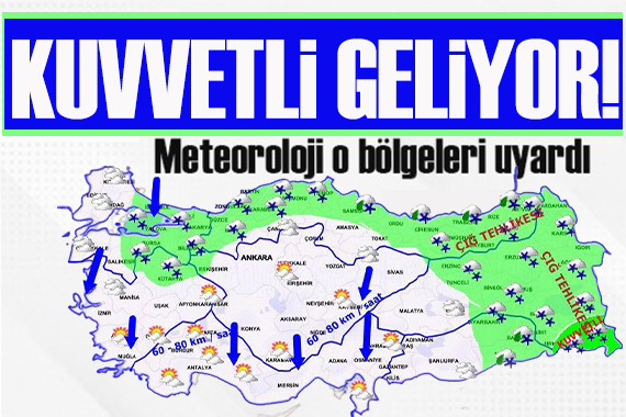 Meteoroloji den kuvvetli kar yağışı uyarısı!