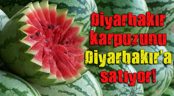 Diyarbakır a Diyarbakır karpuzunu satıyorlar