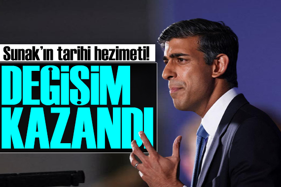 İngiltere de iktidar el değiştiriyor... Başbakan Sunak ın tarihi hezimeti!
