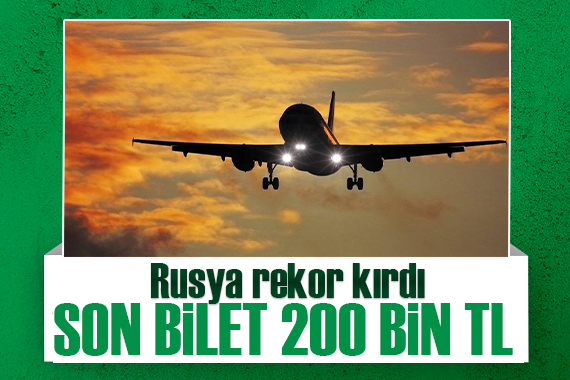 Rusya’da yurt dışı uçak bileti fiyatlarında rekor zam!