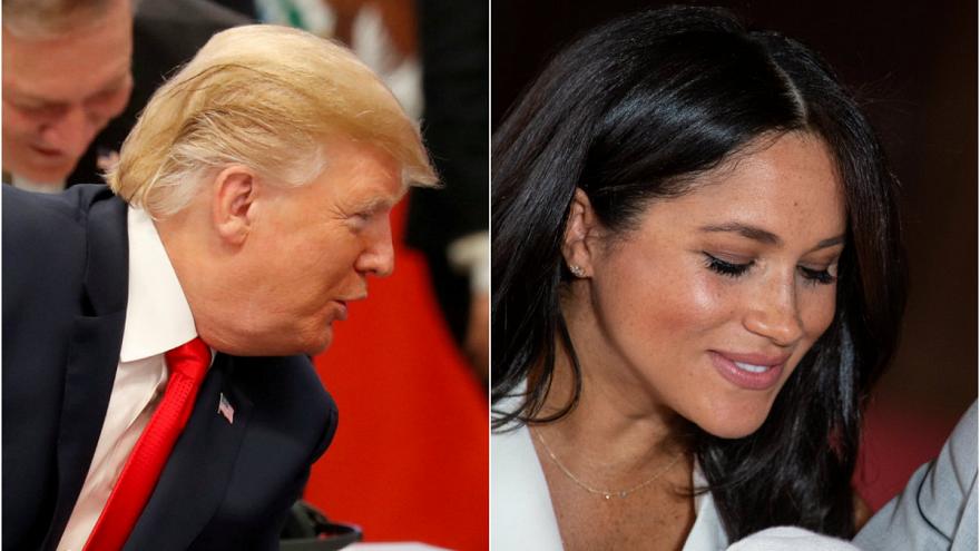 Donald Trump, Düşes Markle a önce  iyi prenses  sonra  edepsiz  dedi