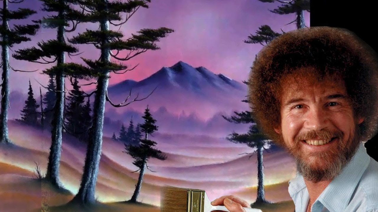 Bob Ross’un resimleri sanal sergide