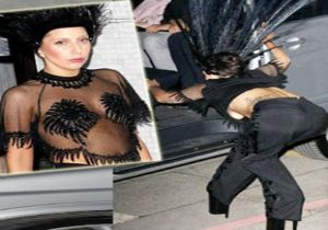 Lady Gaga nın Tüylü Başlığı!
