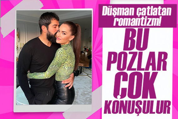 Burak Özçivit ten eşi Fahriye Evcen e çiçekli romantik jest!