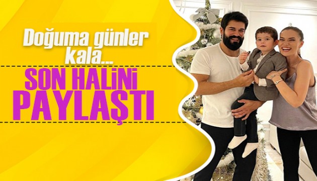 Burak Özçivit, hamile olan eşi Fahriye Evcen'in son halini paylaştı