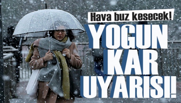 Meteoroloji den 19 il için sarı kodlu uyarı: Kar yağışı bekleniyor