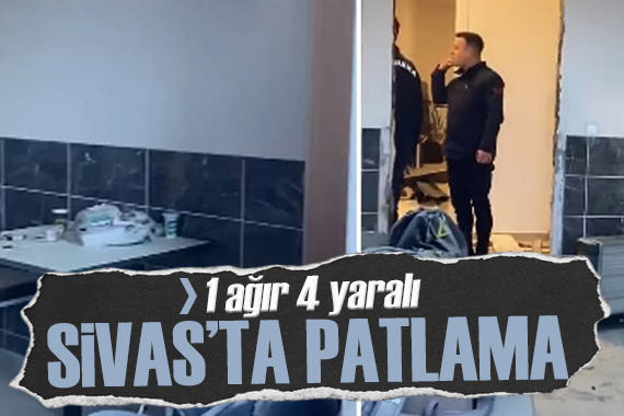 Sivas ta otelde doğal gaz patlaması: 1’i ağır 4 yaralı
