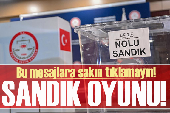 Bu mesaja sakın tıklamayın! Seçmen kaydı dolandırıcılığına dikkat