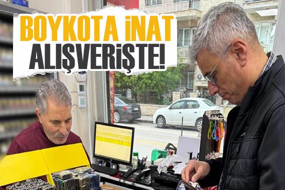 Memişoğlu,  boykot  çağrılarına karşı alışveriş yaptı