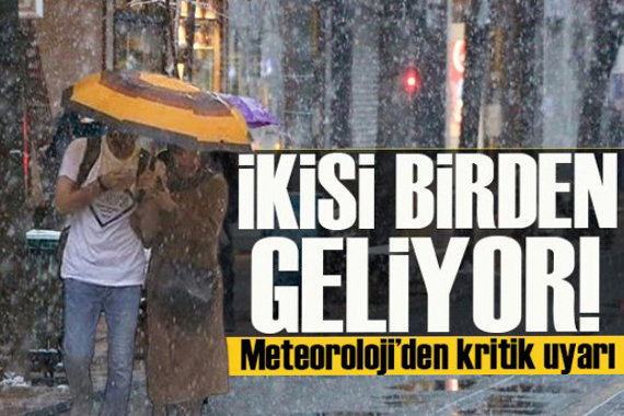 Meteoroloji den sarı kodlu uyarı: Kuvvetli sağanak yağış geliyor