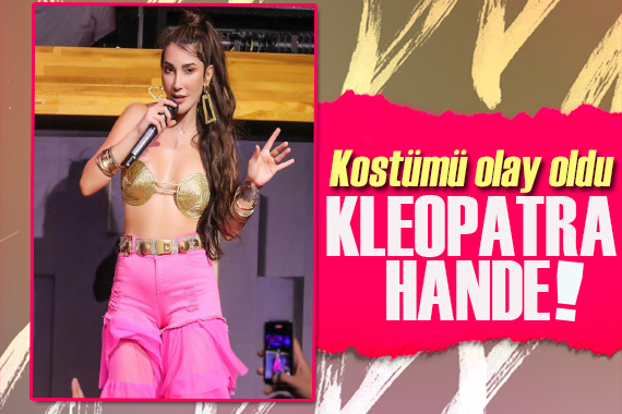 Hande Yener sahne kostümüyle Kleopatra ya benzetildi