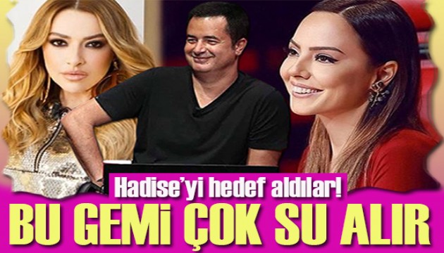 Acun Hadise'yi hedef aldı! Bu gemi çok su alır...