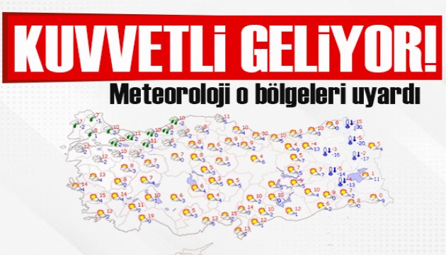 Meteoroloji den 12 il için turuncu ve sarı kodlu uyarı! Kuvvetli geliyor