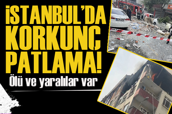 Şirinevler de 4 katlı binada patlama