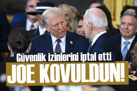 Trump, Biden ın tüm güvenlik izinlerini iptal etti