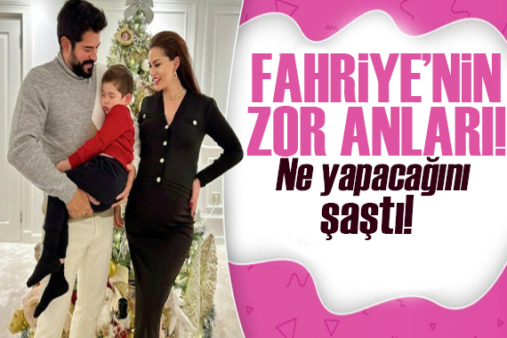 Fahriye Evcen in zor anları!