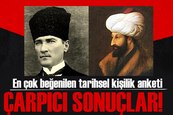  En beğenilen tarihsel kişilik  anketinde çarpıcı sonuçlar!