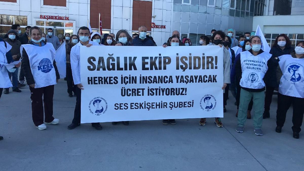 Sağlıkçılardan fahiş zamlara protesto!