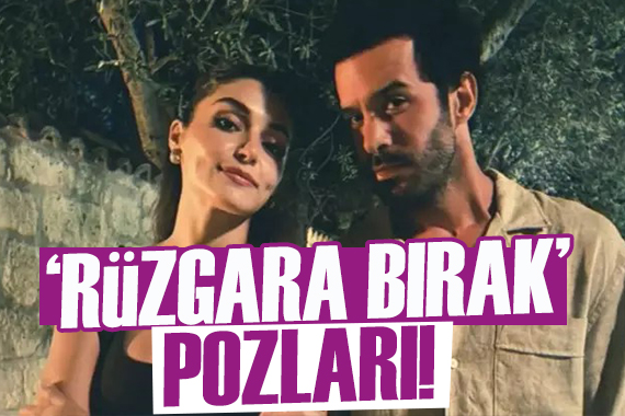 Hande Erçel den  Rüzgara Bırak  pozları