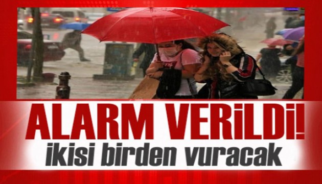 Meteoroloji den kuvvetli rüzgar ve sağanak yağış uyarısı