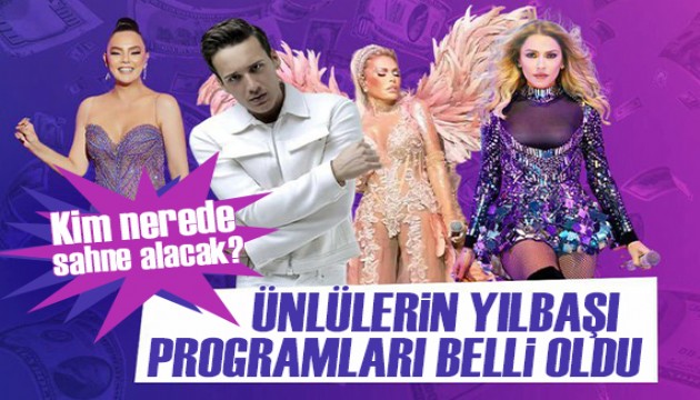 Ünlülerin yılbaşı programları: Kim nerede sahne alacak?