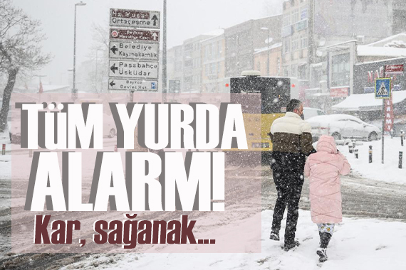 Meteoroloji den kritik uyarı geldi! Kar, sağanak, fırtına...