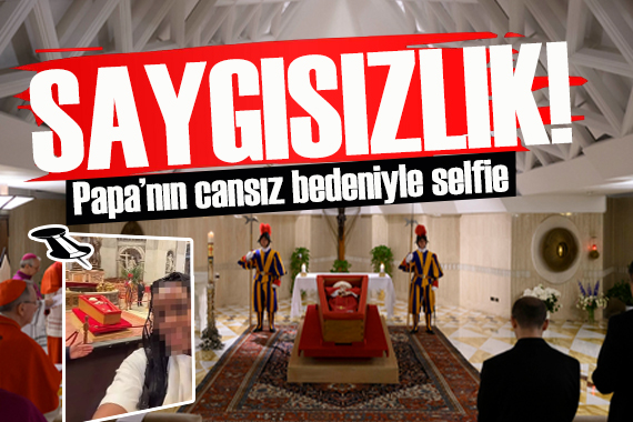 Papa nın cansız bedeniyle fotoğraf çektiler!