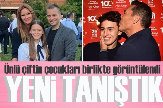Pınar Altuğ’un kızı ile Mustafa Sandal ın oğlu Alaçatı’da görüntülendi