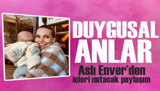 Aslı Enver kızı Elay'ın emeklediği anları ilk kez paylaştı!
