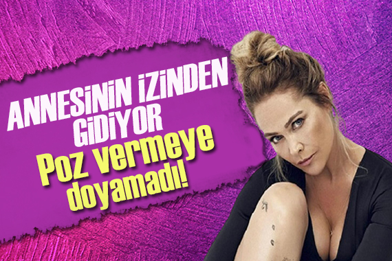 Hülya Avşar ın kızı kırmızı bikinisiyle nefes kesti!