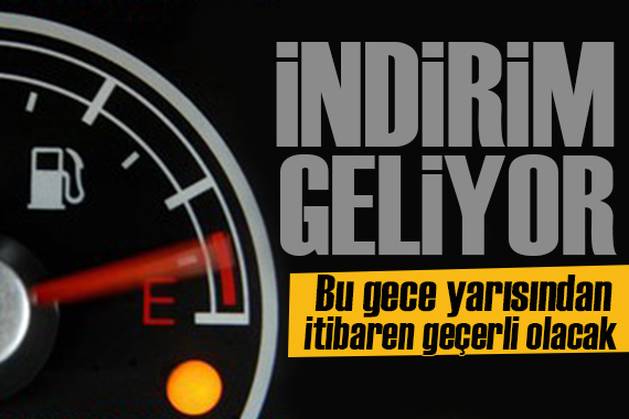 Akaryakıtta büyük indirim! Bu gece yarısından itibaren geçerli olacak