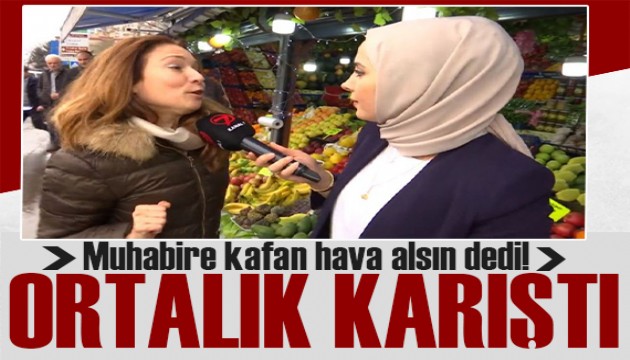 Muhabire 'kafan hava alsın' dedi ortalık karıştı!