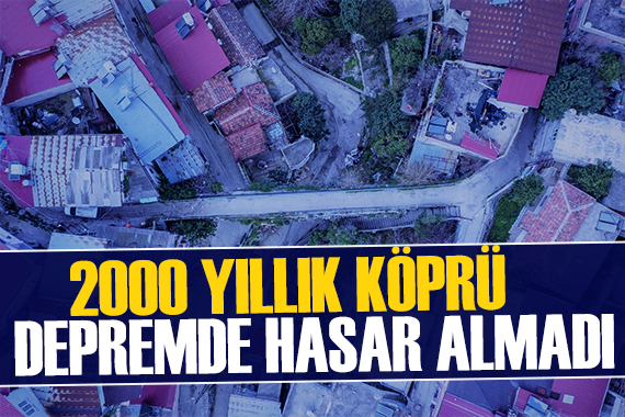 2000 yıllık su kemeri depremde hasar almadı