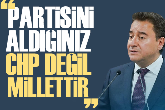 Babacan dan Ahmet Özer tepkisi: Elinden belediyesini aldığınız CHP değil, millettir!