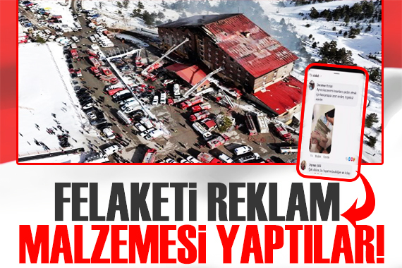 Dolandırıcılar yangını da reklam malzemesi yaptılar