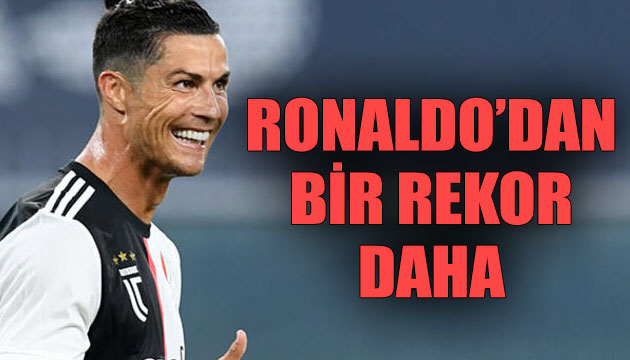 Yıldız futbolcu Ronaldo dan bir rekor daha!