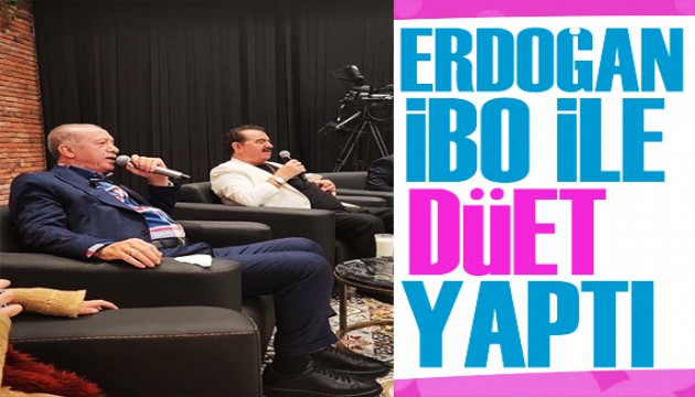 Cumhurbaşkanı Erdoğan, İbrahim Tatlıses ile düet yaptı