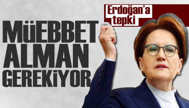 Akşener'den Erdoğan'a tepki: Eserinle gurur duyuyor musun?